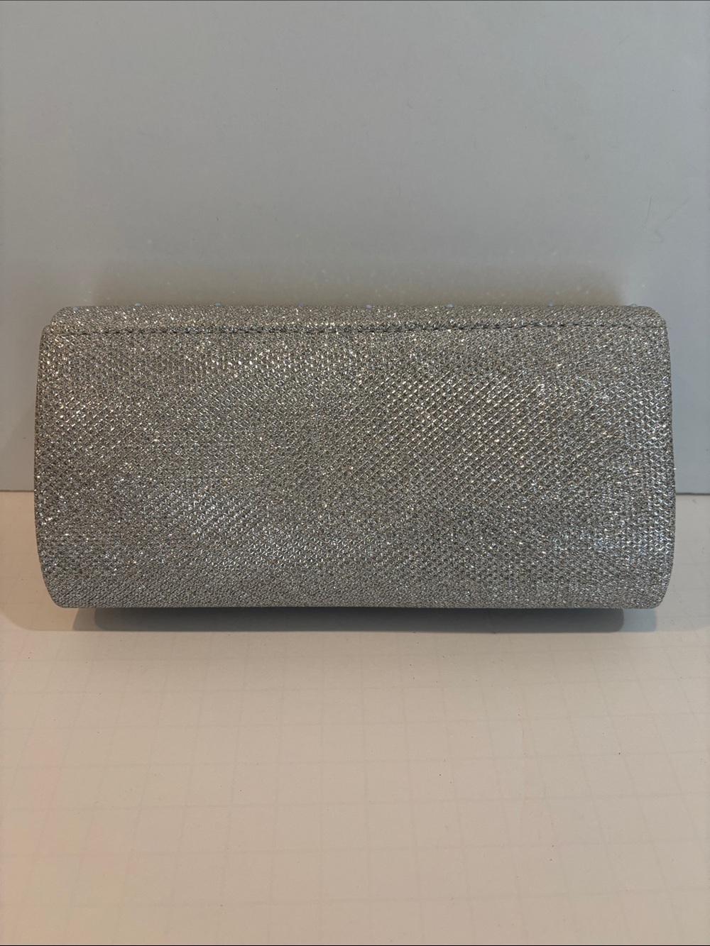 Jessica McClintock Chloe Sparkle Stones Evening Clutch Bag in Silver - Picture 5 of 10